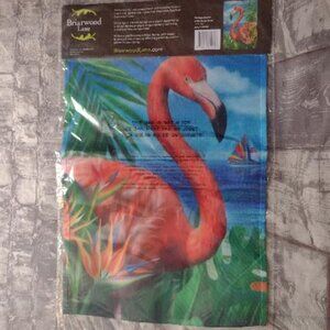 Flamingo Paradise Garden Flag By Briarwood Lane
